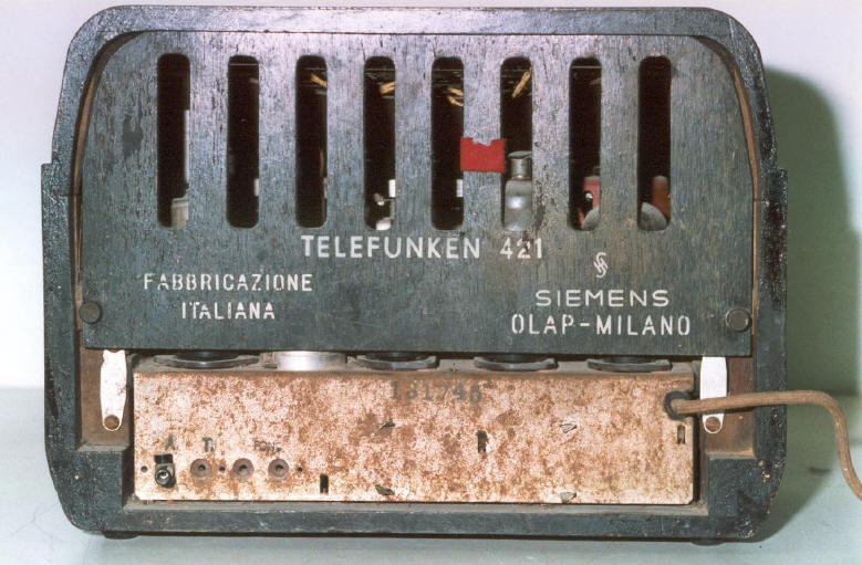 Telefunken T421 anno 1940 nazionalità Italiana